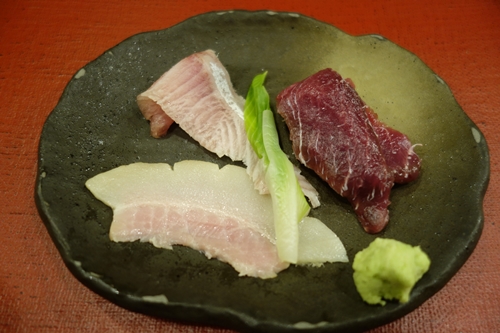 な、な、生ミンク鯨！！！　　　　　料理　むら上