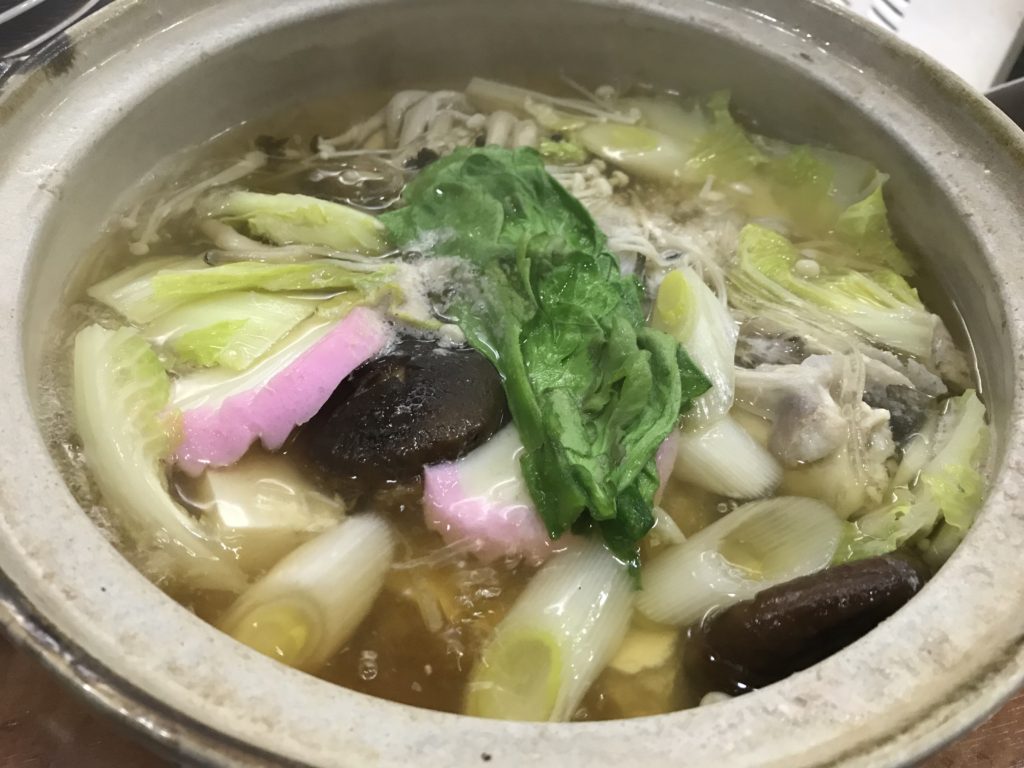 ふぐ鍋一つでお腹いっぱいになりそうです！　　　　　さざんか