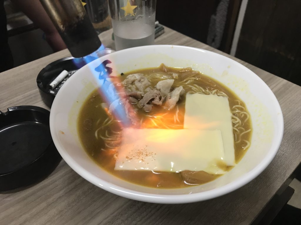 目の前でファイヤーしてくれます！　　　　　天晴