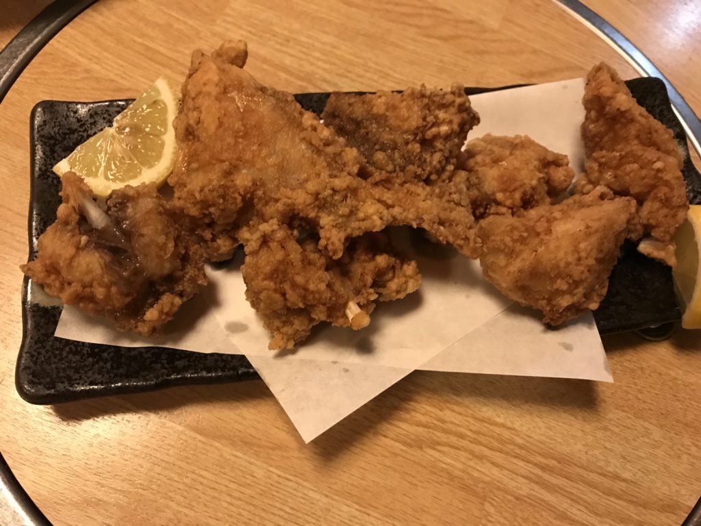 初めてふぐのから揚げに感動！　　　　　小波