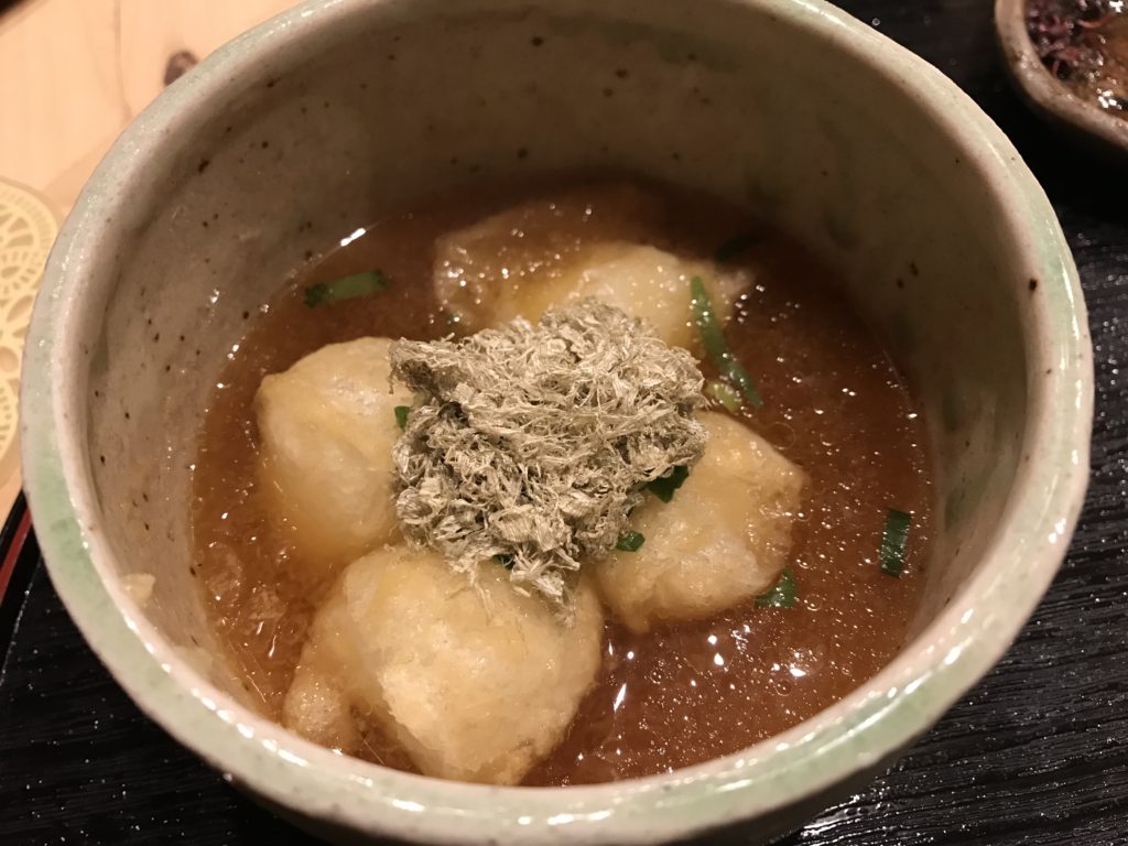 お餅に出汁ポン酢あいますね～！　　　　　いし井