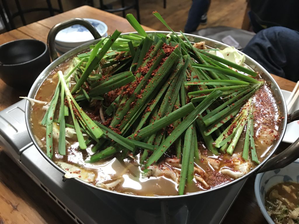 ついに念願のもつ鍋を！これでもう見つかった！　　　　　　風林