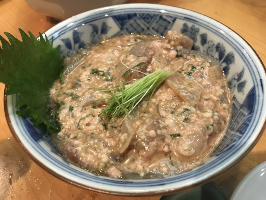 ハゲの肝和えは飲み物なのか！！　　　　　　鮨おゝ井