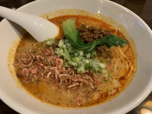 これ以上スープを飲んだら、、、でも止まらない！　　　　　おどるタンタン麺