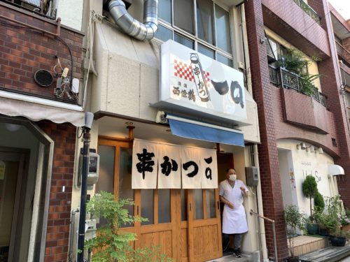 ひと月に３回も？美味しいのでいけます！　　　　　　串かつ　一口　その１