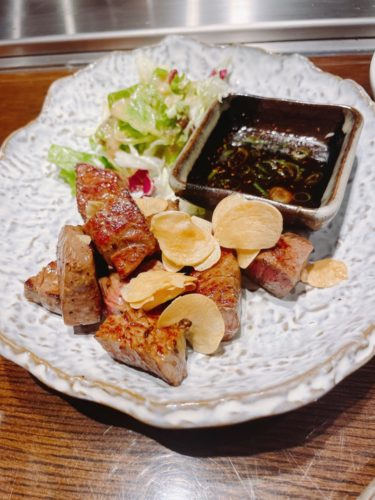 この国産のヒレ、マジお値段以上です！　　　　鉄板焼き　しんご　その２