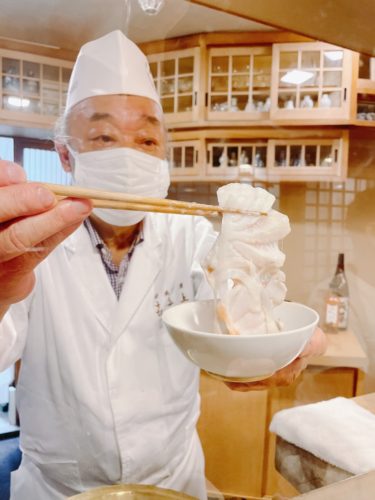 クエしゃぶは人生初かもしれません！　　　　日本料理　喜多丘　その２