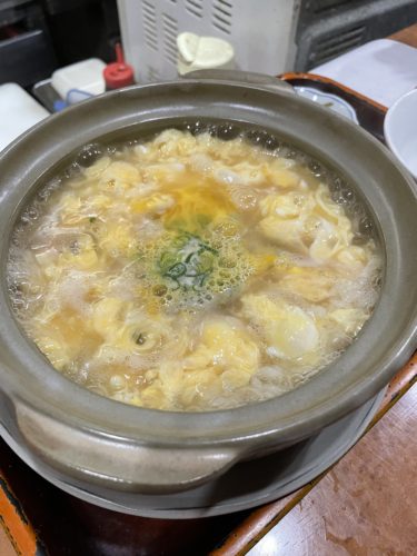 カワハギの骨を入れて湯豆腐したら雑炊がすごすぎた！　　　和風レストラン　さざんか　その２