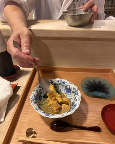 まだあるからといってウニを足してくださいました(^^♪　　　　日本料理　喜多丘　　　