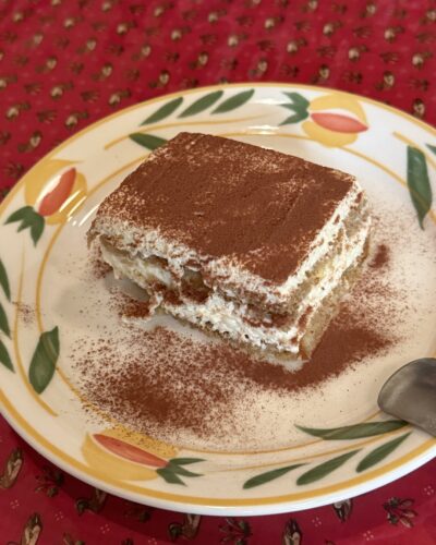 めったに作らないティラミスが激うま！　　　　マンジャーレ